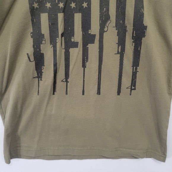 Grunt Style Green Army Long Sleeve Pull-Over Top Small - Picture 3 of 13